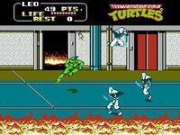 une photo d'Ã©cran de Teenage Mutant Hero Turtles II - The Arcade Game sur Nintendo Nes